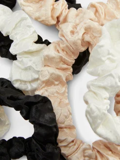 Strukturierte Mikro-Haargummis, 6er-Pack