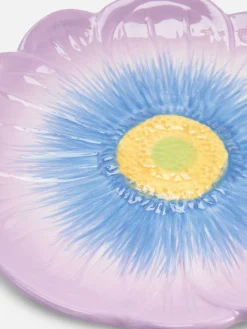 Strukturierter Beilagenteller In Blumenoptik