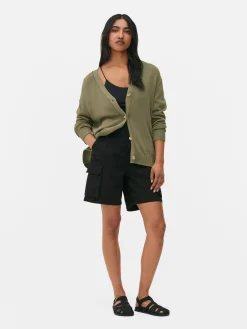 Strukturierter Cardigan Im Boyfriend-Look