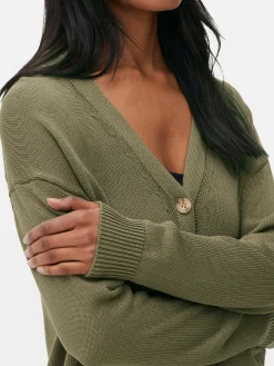 Strukturierter Cardigan Im Boyfriend-Look