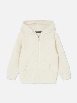 Strukturierter Hoodie Mit Reißverschluss