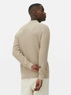 Strukturierter Polopullover