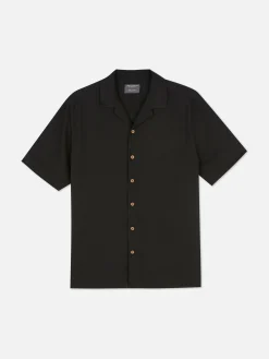 Strukturiertes Kurzarmhemd