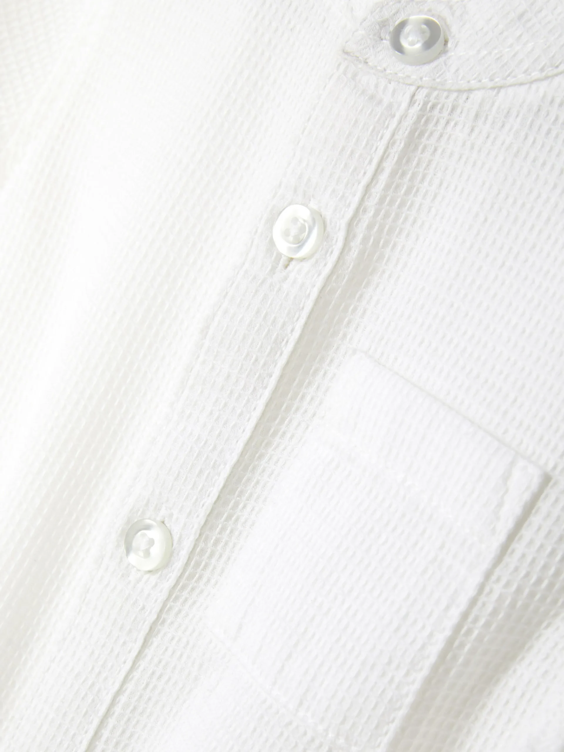 Strukturiertes, Langärmeliges Hemd