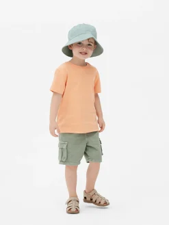 Strukturiertes T-Shirt Mit Streifen