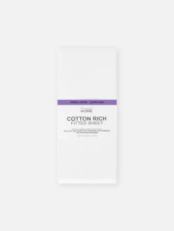 Super-Kingsize-Spannbetttuch Mit Hohem Baumwollanteil