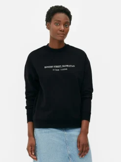 Sweat-Pullover Mit Motiv