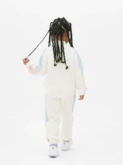 Sweatshirt In Blockfarben Mit Halbreißverschluss