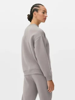 Sweatshirt Mit Slogan Und Rundhalsausschnitt