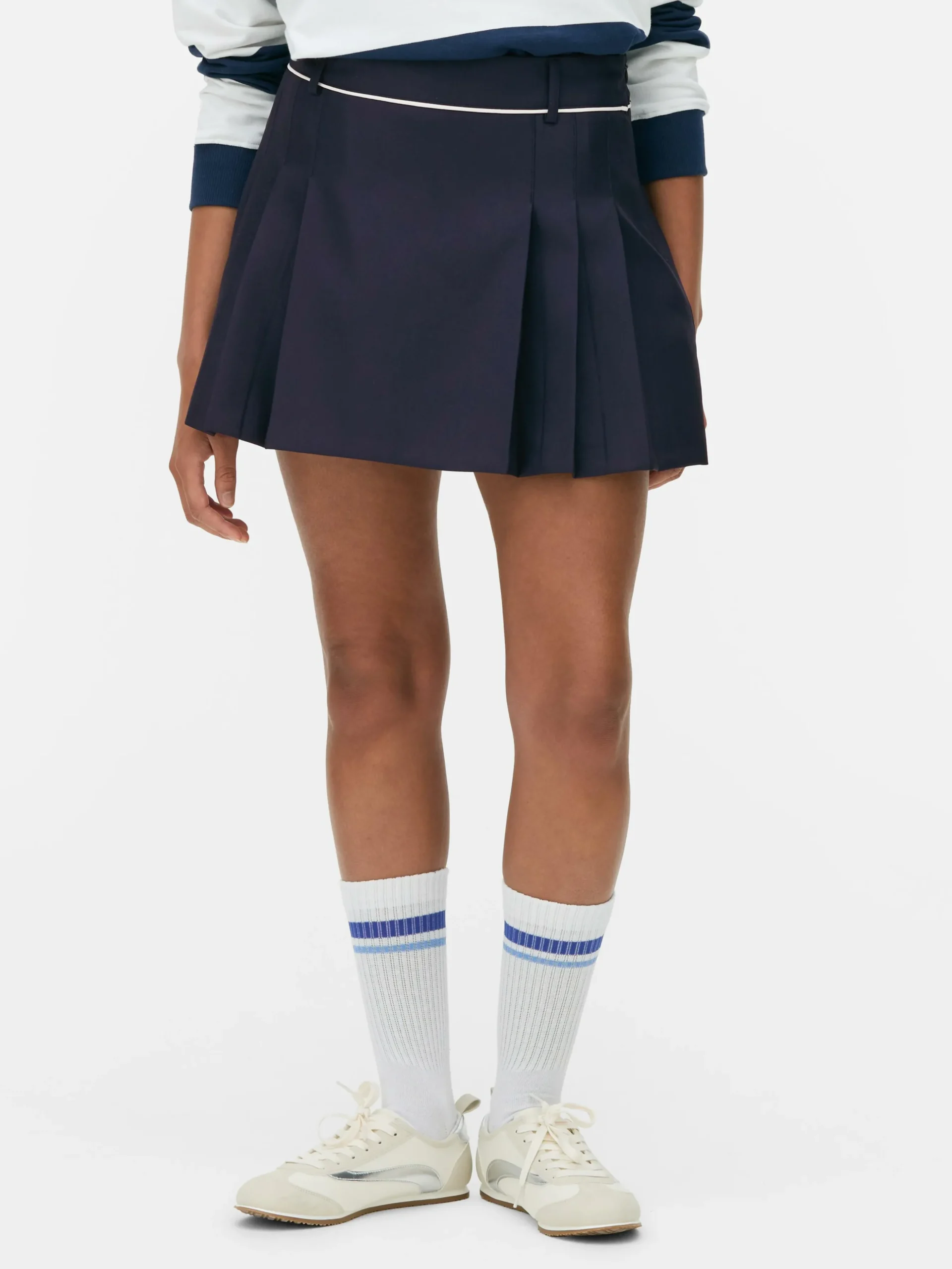 Tennis-Minirock Mit Falten