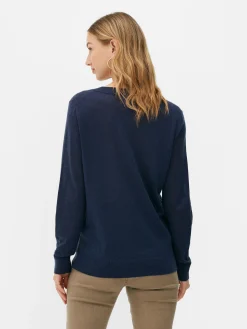 „The Edit“ Strickpullover Mit V-Ausschnitt