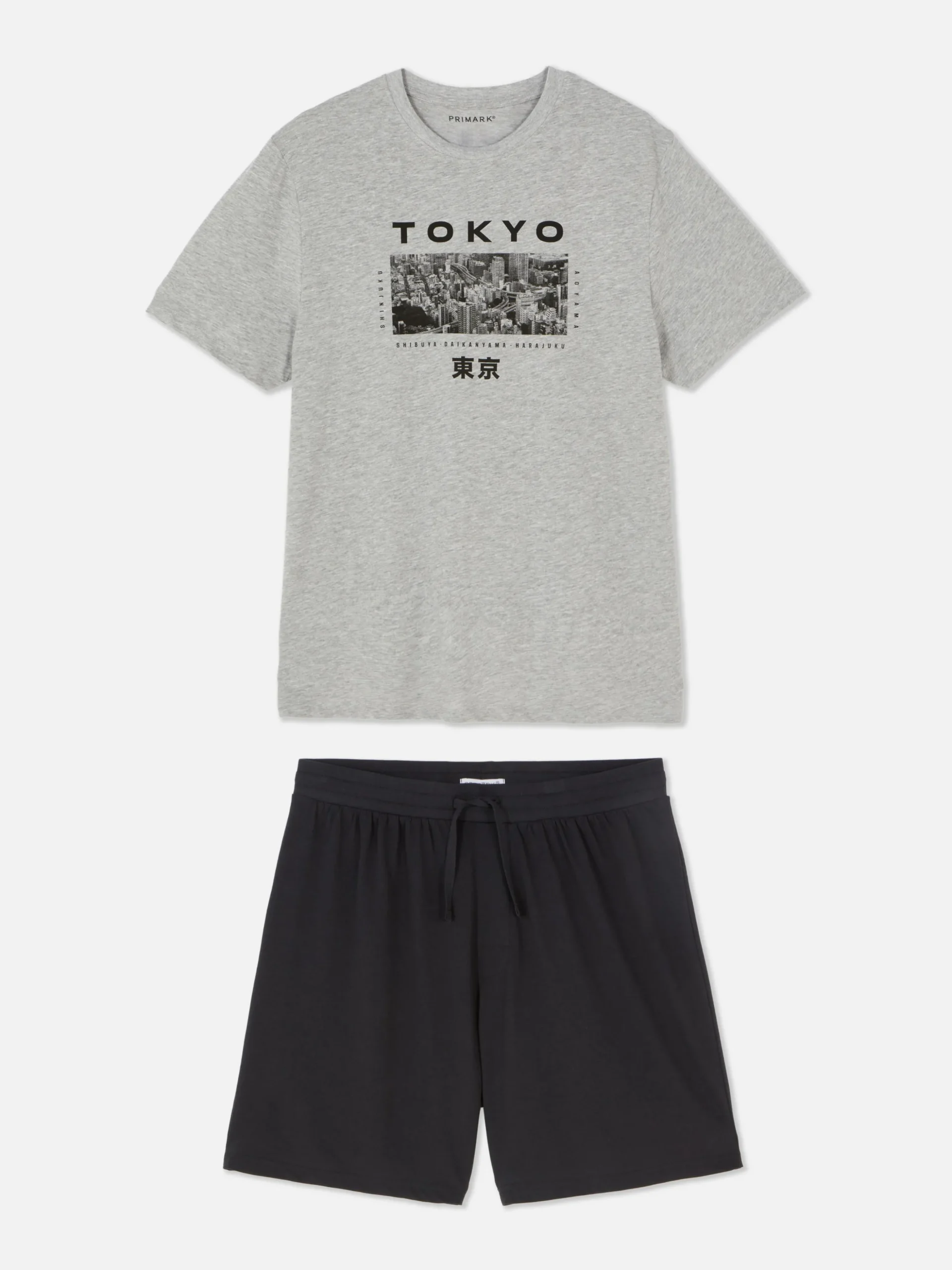 „Tokyo“ Schlafanzug Mit T-Shirt Und Shorts