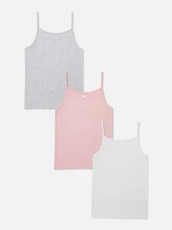 Trägertops Mit Pointelle-Herzen, 3er-Pack