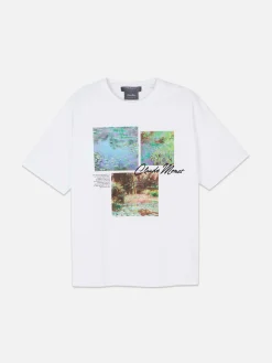 T-Shirt Mit „Claude Monet“ Kachel-Grafik