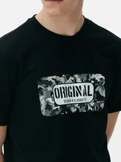 T-Shirt Mit „Original“ Infill-Grafik
