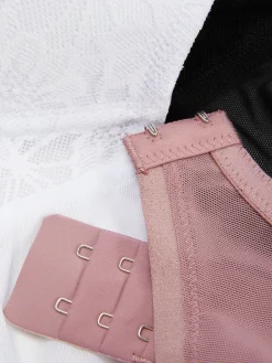 T-Shirt-BHs Mit Spitze, Größe D-G, 3er-Pack