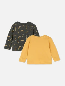 T-Shirts Mit „Disney Goofy“ Grafik, 2er-Pack