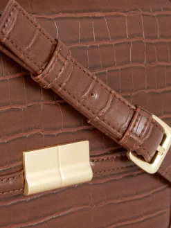 Umhängetasche In Kroko-Optik