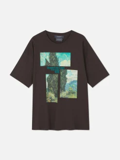 „Van Gogh Zypressen“ T-Shirt Im Oversized-Look