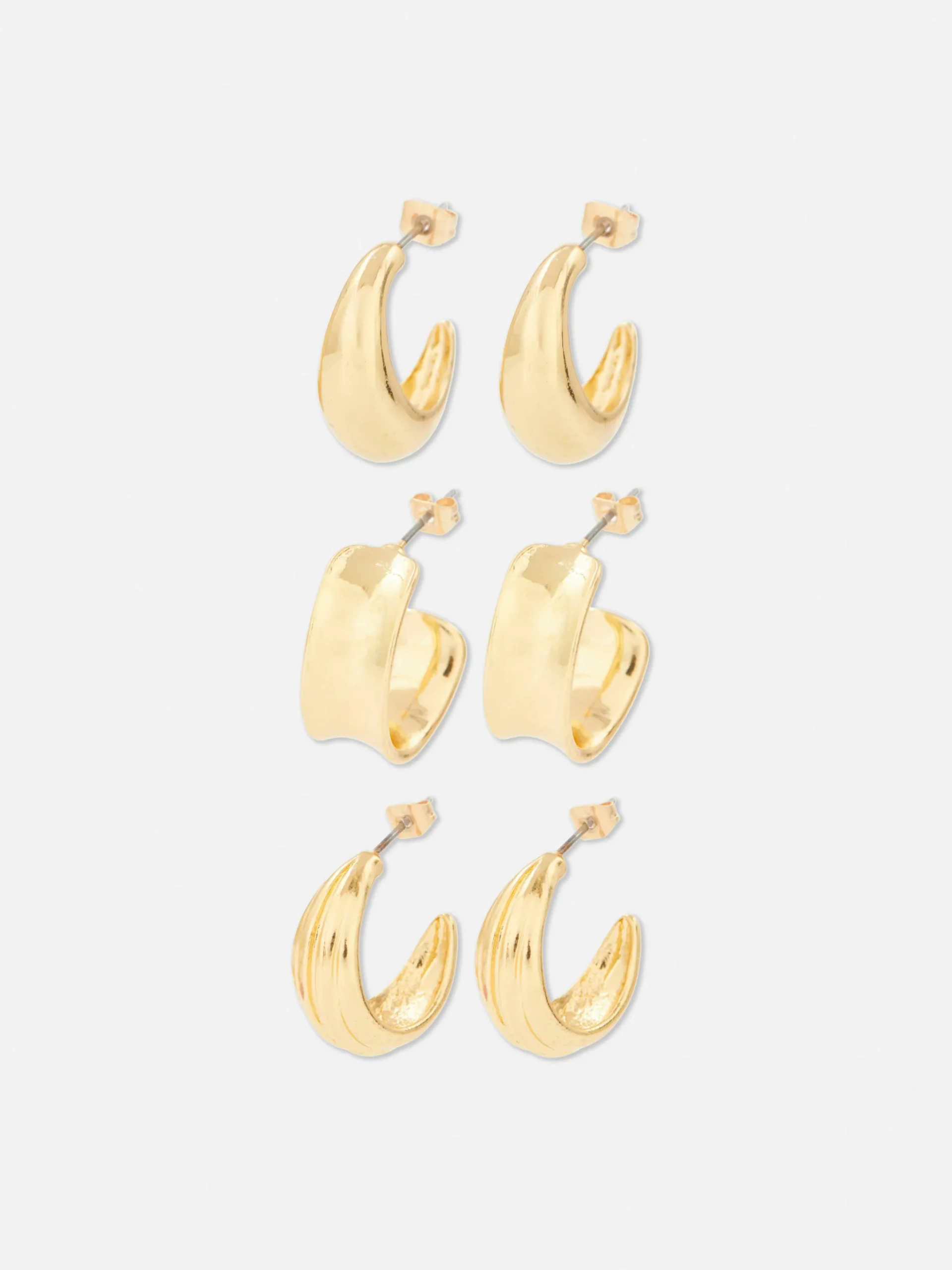 Verschiedene Creolen, 3er-Pack