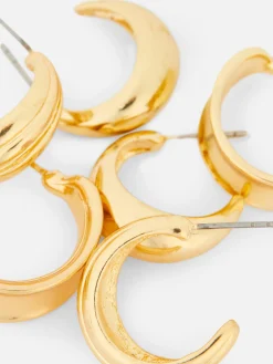 Verschiedene Creolen, 3er-Pack