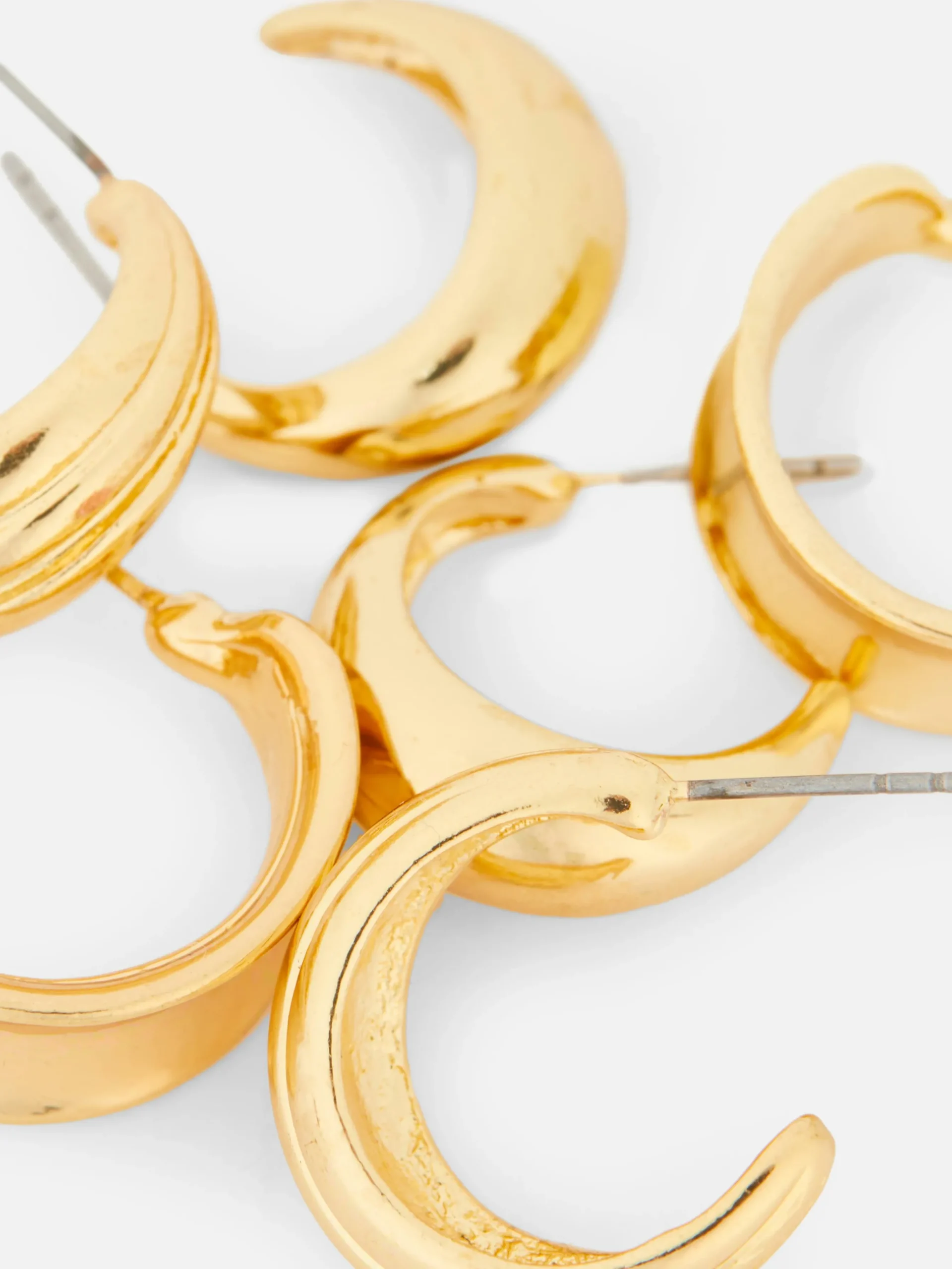 Verschiedene Creolen, 3er-Pack