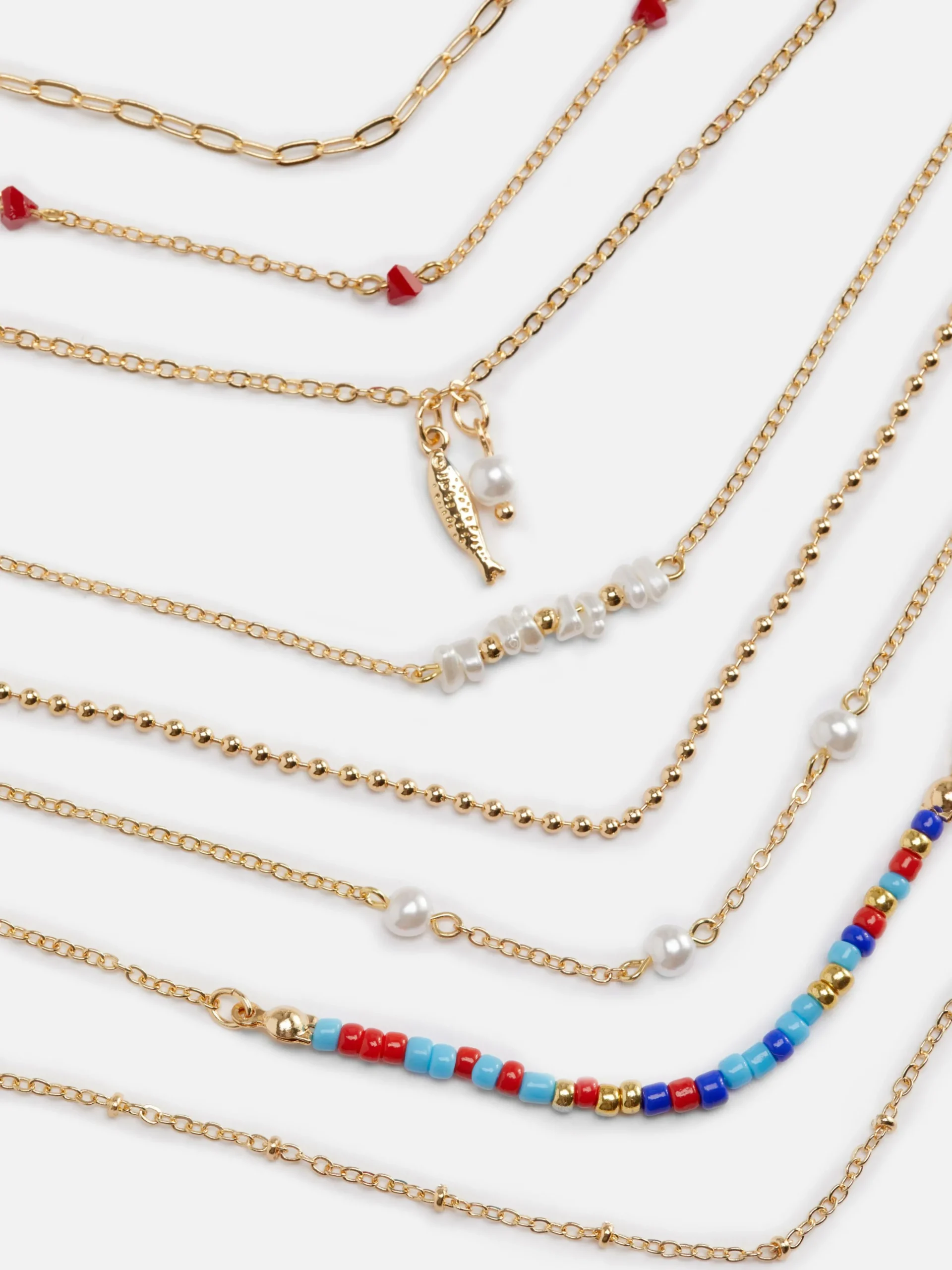 Verschiedene Kunstperlen-Armbänder, 8er-Pack