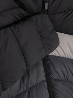 Wattierte Jacke In Blockfarben