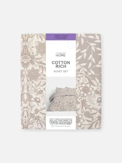 Wendebettwäsche Mit Blumenmuster, Super-Kingsize