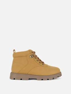 Worker Boots Mit Reißverschluss