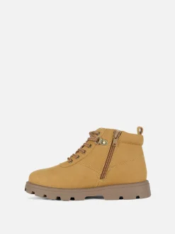 Worker Boots Mit Reißverschluss