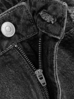 Zerrissene Mom-Jeans Aus Denim