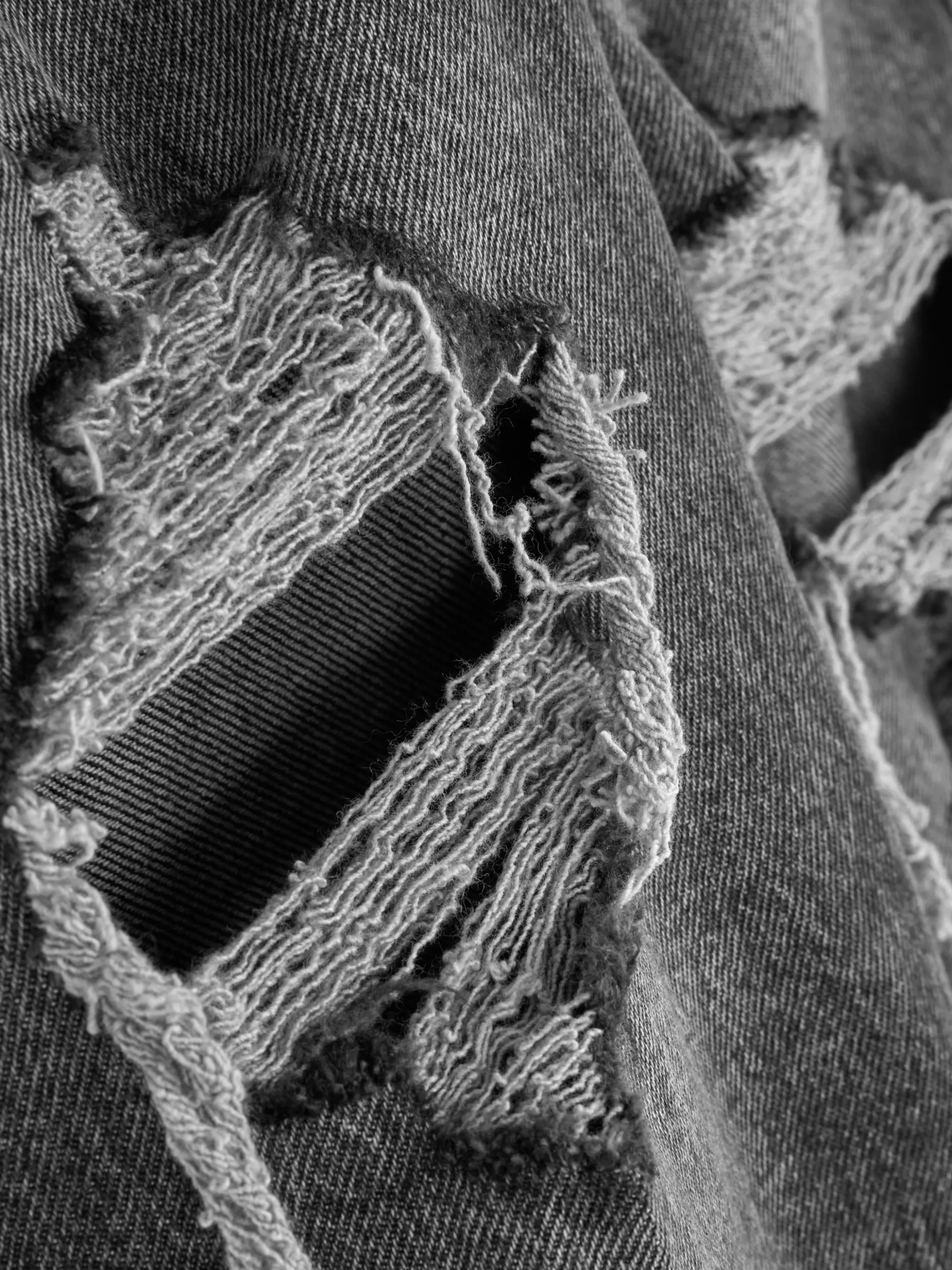 Zerrissene Mom-Jeans Aus Denim