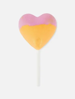 Zweifarbige Badebombe In Herzform