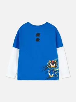 Zweifarbiges „Sonic The Hedgehog“ T-Shirt