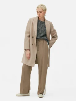 Zweireihiger Twillmantel